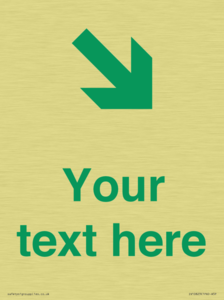 Custom Safe Condition inverse: Green Down right arrow